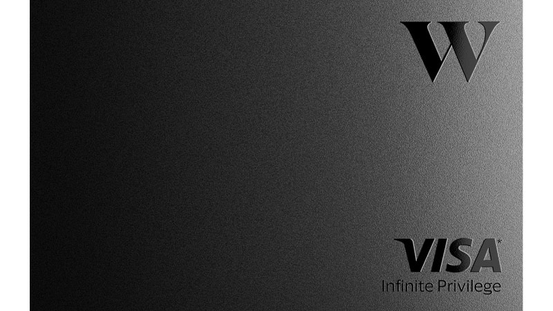 Wealthsimple Visa Infinite Privilege card with Visa logo.