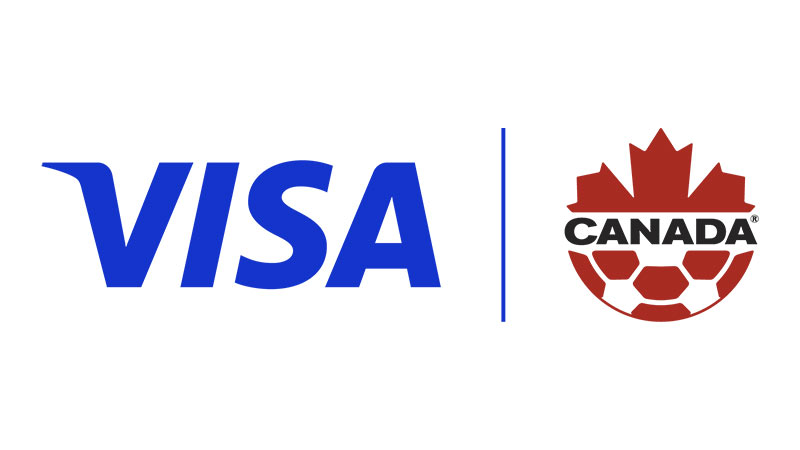 Visa and Canada Soccer logo lockup