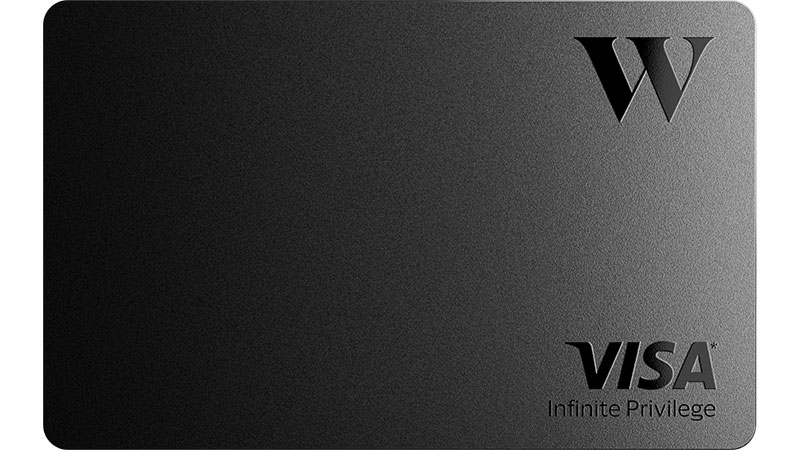 Wealthsimple Visa Infinite Privilege card with Visa logo.